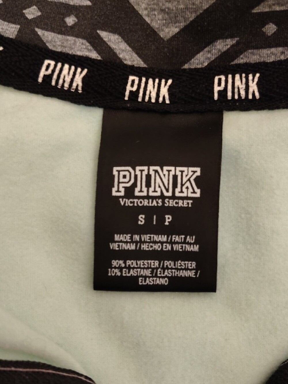 Victoria's Secret PINK Light Mint and Heather Gray Pullover - Picture 3 of 5